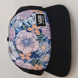 Vans Floral Cap Trucker Hat Snapback Skateboarder Pastel Flowers OSFM
